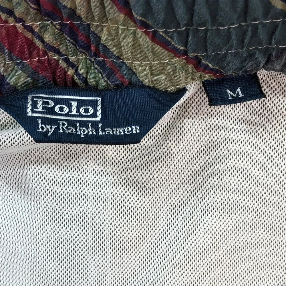 Polo Ralph Lauren Mens Cargo Board Shorts M Olive Green Cargo Drawstring Nylon